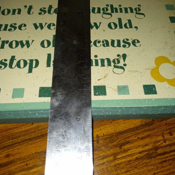 PLAQUE 11x8.5" We don't stop laughing because we grow old we grow old - Picture 4 of 6